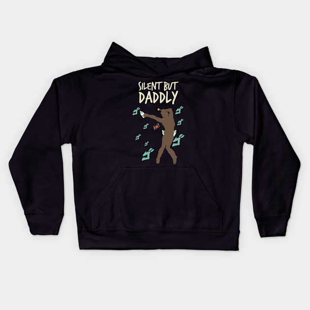 retro Silent but daddly funny edition 05 Kids Hoodie by HCreatives